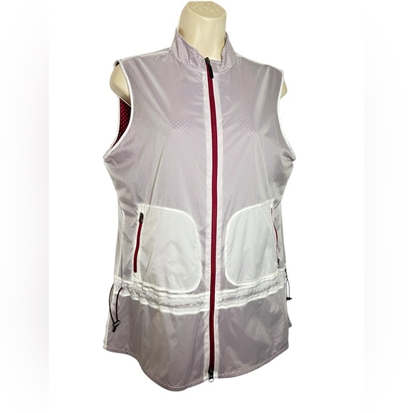 Annika Cutter & Buck Cinched Waist Women's Vest - Size S - Below Hips NEW - Picture 3 of 16